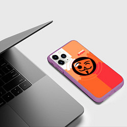 Чехол iPhone 11 Pro матовый Бабл Квас - Bubble Kvass, цвет: 3D-фиолетовый — фото 2