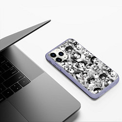 Чехол iPhone 11 Pro матовый АХЕГАО - AHEGAO, цвет: 3D-светло-сиреневый — фото 2