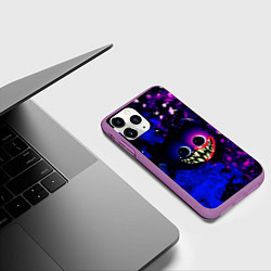 Чехол iPhone 11 Pro матовый Хаги Ваги Огонь, цвет: 3D-фиолетовый — фото 2