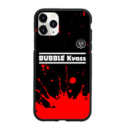 Чехол iPhone 11 Pro матовый БАБЛ КВАС Брызги, цвет: 3D-черный