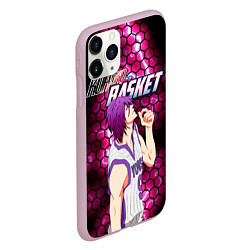 Чехол iPhone 11 Pro матовый Kuroko no Basuke, Murasakibara Atsushi Ацуши Мурас, цвет: 3D-розовый — фото 2