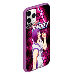 Чехол iPhone 11 Pro матовый Kuroko no Basuke, Murasakibara Atsushi Ацуши Мурас, цвет: 3D-фиолетовый — фото 2