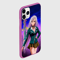 Чехол iPhone 11 Pro матовый Розарио Вампир Мока Акасия, цвет: 3D-фиолетовый — фото 2
