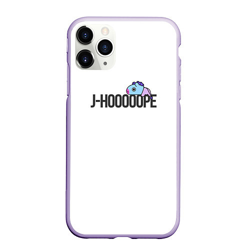 Чехол iPhone 11 Pro матовый J-Hooope / 3D-Светло-сиреневый – фото 1