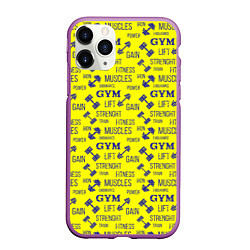 Чехол iPhone 11 Pro матовый GYM Спортзал