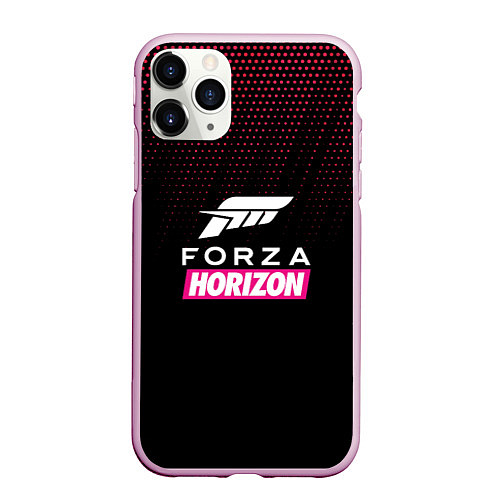 Чехол iPhone 11 Pro матовый Форза forza horizon / 3D-Розовый – фото 1