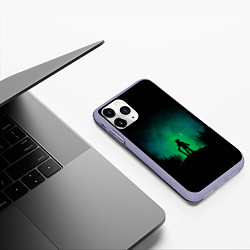 Чехол iPhone 11 Pro матовый Линк на холме, цвет: 3D-светло-сиреневый — фото 2
