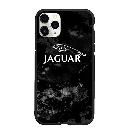 Чехол iPhone 11 Pro матовый Ягуар , Jaguar / 3D-Черный – фото 1