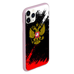 Чехол iPhone 11 Pro матовый Russia Патриот Герб, цвет: 3D-розовый — фото 2