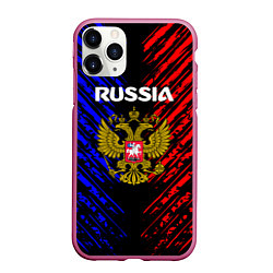 Чехол iPhone 11 Pro матовый Russia Герб Патриот