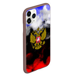 Чехол iPhone 11 Pro матовый Russia Облока, цвет: 3D-коричневый — фото 2