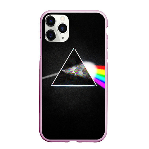 Чехол iPhone 11 Pro матовый PINK FLOYD - ПИНК ФЛОЙД ГЛИТЧ / 3D-Розовый – фото 1