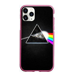 Чехол iPhone 11 Pro матовый PINK FLOYD - ПИНК ФЛОЙД ГЛИТЧ, цвет: 3D-малиновый