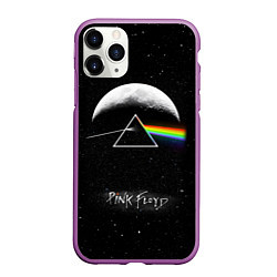 Чехол iPhone 11 Pro матовый PINK FLOYD LOGO ПИНК ФЛОЙД ЗВЕЗДЫ, цвет: 3D-фиолетовый