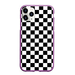 Чехол iPhone 11 Pro матовый Chess Squares Cubes