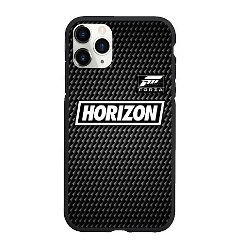 Чехол iPhone 11 Pro матовый FORZA HORIZON - Карбон / 3D-Черный – фото 1