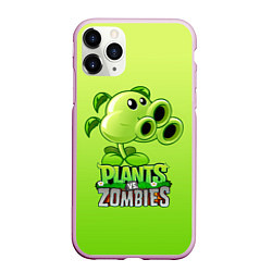 Чехол iPhone 11 Pro матовый Lants vs Zombies - Тристрел, цвет: 3D-розовый