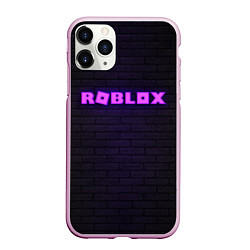 Чехол iPhone 11 Pro матовый ROBLOX NEON LOGO ИГРА РОБЛОКС