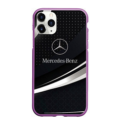 Чехол iPhone 11 Pro матовый Mercedes-Benz Sport, цвет: 3D-фиолетовый