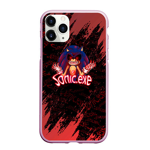 Чехол iPhone 11 Pro матовый Sonic Exe Супер, супер / 3D-Розовый – фото 1