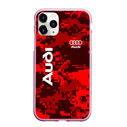 Чехол iPhone 11 Pro матовый Audi Pixel