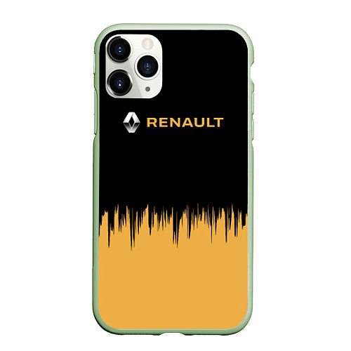 Чехол iPhone 11 Pro матовый Renault - Авто модель / 3D-Салатовый – фото 1