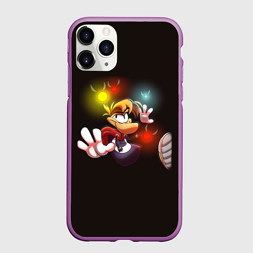 Чехол iPhone 11 Pro матовый RAYMAN LEGENDS РЕЙМАН / 3D-Фиолетовый – фото 1