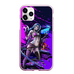 Чехол iPhone 11 Pro матовый Arcane ДЖИНКС игра League Of Legends