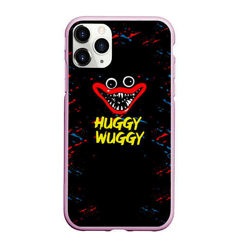 Чехол iPhone 11 Pro матовый Poppy Playtime Поппи Плейтайм huggy wuggy / 3D-Розовый – фото 1