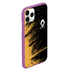 Чехол iPhone 11 Pro матовый Renault Logo, цвет: 3D-фиолетовый — фото 2