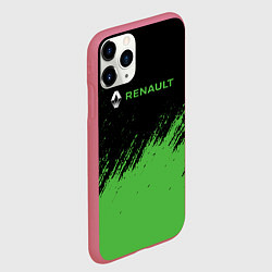 Чехол iPhone 11 Pro матовый Renault автомобильный бренд, цвет: 3D-малиновый — фото 2