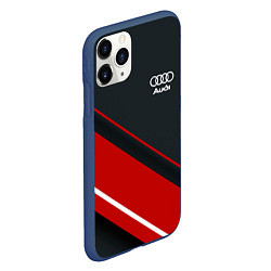 Чехол iPhone 11 Pro матовый Audi sport red, цвет: 3D-тёмно-синий — фото 2