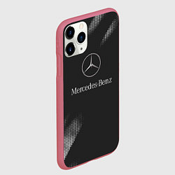 Чехол iPhone 11 Pro матовый Mercedes-Benz Мерс, цвет: 3D-малиновый — фото 2