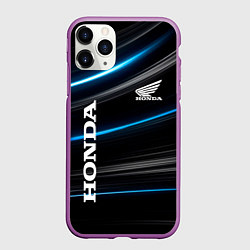 Чехол iPhone 11 Pro матовый Honda Хонда, цвет: 3D-фиолетовый