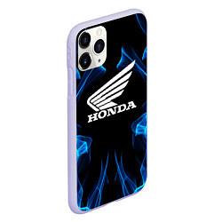 Чехол iPhone 11 Pro матовый Honda Fire, цвет: 3D-светло-сиреневый — фото 2