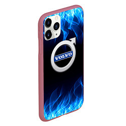 Чехол iPhone 11 Pro матовый Volvo - Огонь, цвет: 3D-малиновый — фото 2