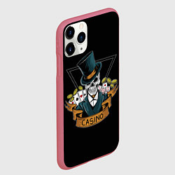 Чехол iPhone 11 Pro матовый Казино Casino, цвет: 3D-малиновый — фото 2