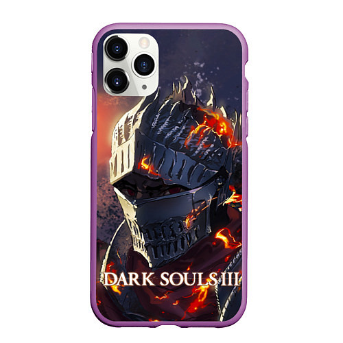 Чехол iPhone 11 Pro матовый DARK SOULS III Рыцарь Солнца Дарк Соулс / 3D-Фиолетовый – фото 1