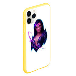 Чехол iPhone 11 Pro матовый Kaisa, цвет: 3D-желтый — фото 2