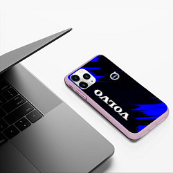 Чехол iPhone 11 Pro матовый Volvo авто текстура, цвет: 3D-розовый — фото 2