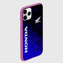 Чехол iPhone 11 Pro матовый Honda - Авто бренд, цвет: 3D-фиолетовый — фото 2