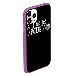 Чехол iPhone 11 Pro матовый All of Us Are Dead, цвет: 3D-фиолетовый — фото 2