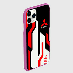 Чехол iPhone 11 Pro матовый Mitsubishi Митсубиши Auto, цвет: 3D-фиолетовый — фото 2