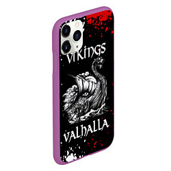 Чехол iPhone 11 Pro матовый Викинги: Вальхалла Vikings: Valhalla, цвет: 3D-фиолетовый — фото 2