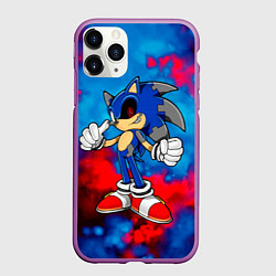 Чехол iPhone 11 Pro матовый СОНИК EXE SONIC, цвет: 3D-фиолетовый