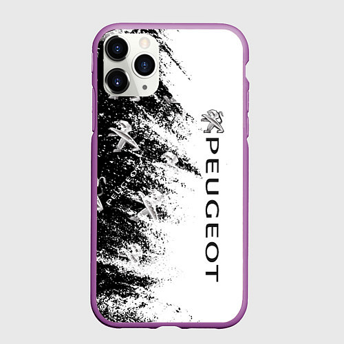 Чехол iPhone 11 Pro матовый Peugeot Распылитель / 3D-Фиолетовый – фото 1