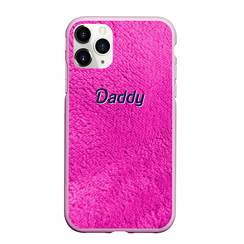 Чехол iPhone 11 Pro матовый Daddy pink / 3D-Розовый – фото 1