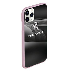 Чехол iPhone 11 Pro матовый Peugeot blak, цвет: 3D-розовый — фото 2