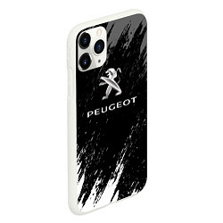 Чехол iPhone 11 Pro матовый Peugeot авто бренд, цвет: 3D-белый — фото 2