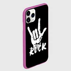 Чехол iPhone 11 Pro матовый РОК - ROCK, цвет: 3D-фиолетовый — фото 2